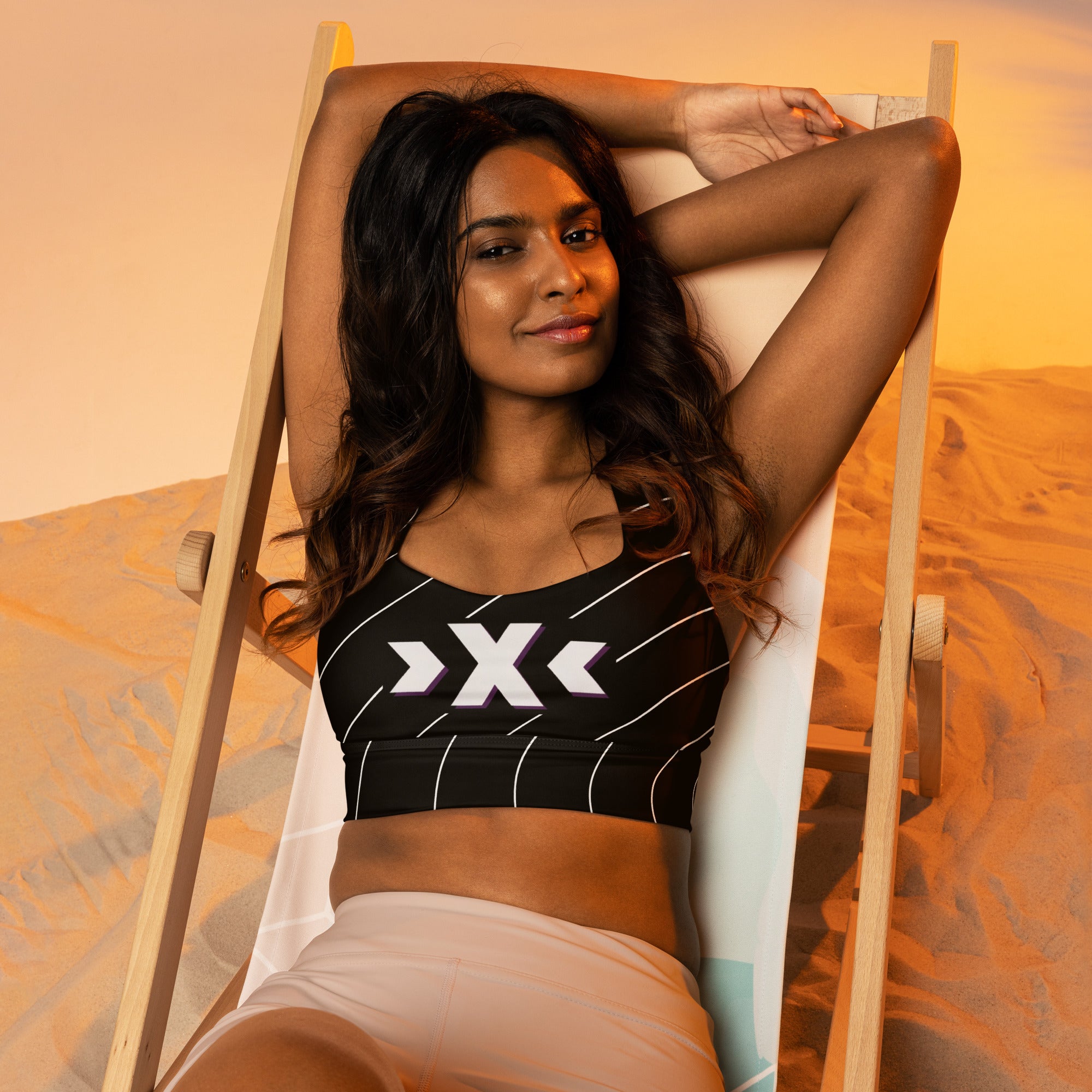 Recycled Longline Sports Bra>X< Clothing>X< by X - ILENOX - ILENO>X< by X - ILENO>X< by X - ileno